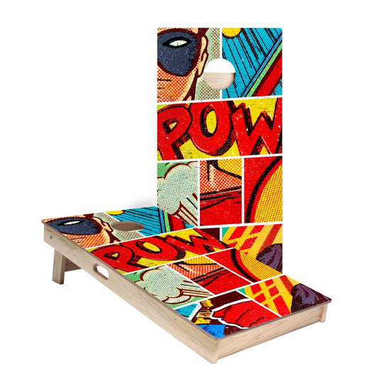 Vintage Comic Pow Cornhole Boards