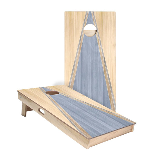 Sky Blue Triangle Cornhole Boards