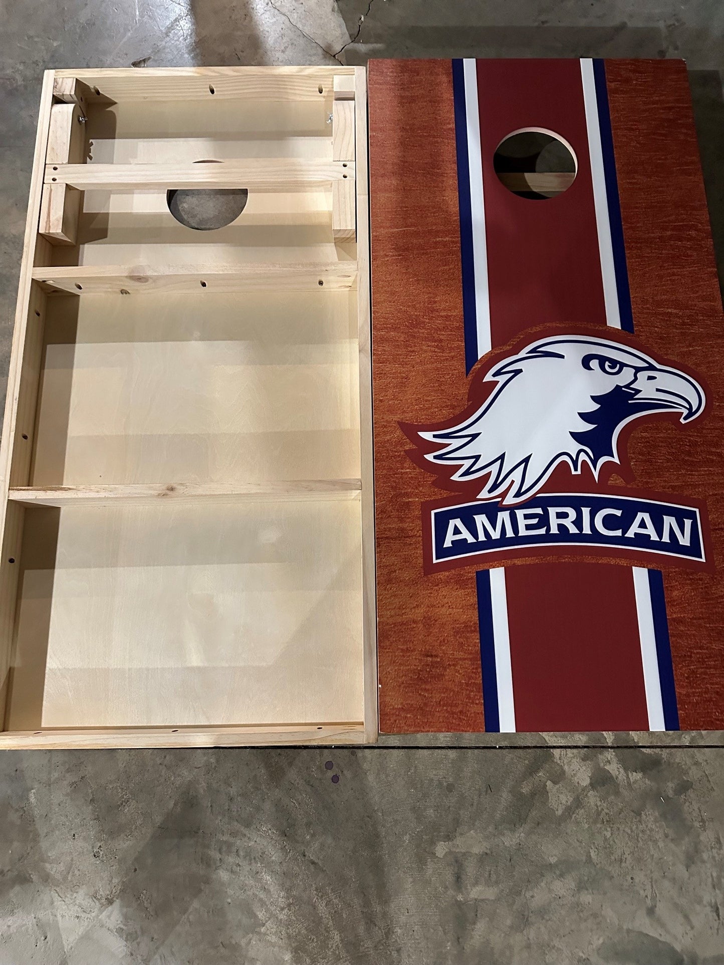 Scratch & Dent - American University Eagles Cornhole Boards