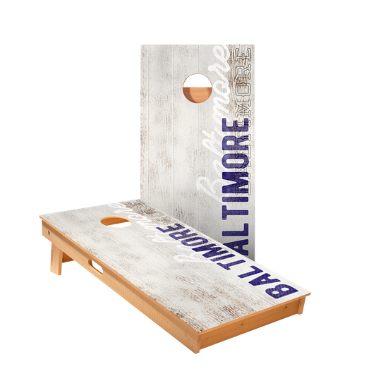 Baltimore Football Vintage Gameday Cornhole Boards