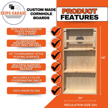 vct cornhole board specs
