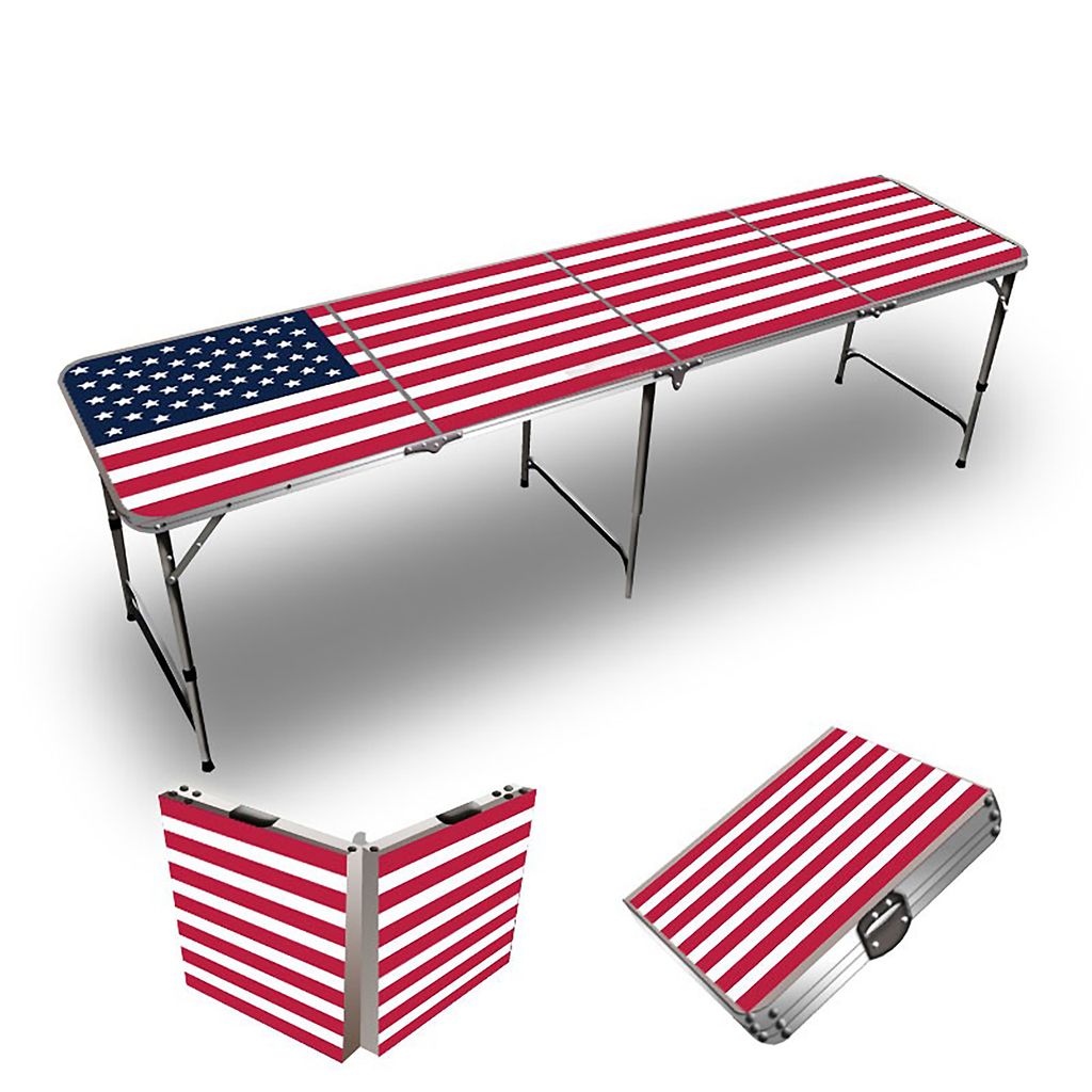 USA Flag Beer Pong Table