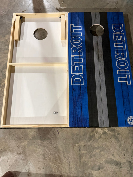 Scratch & Dent - Detroit Striped Cornhole Boards