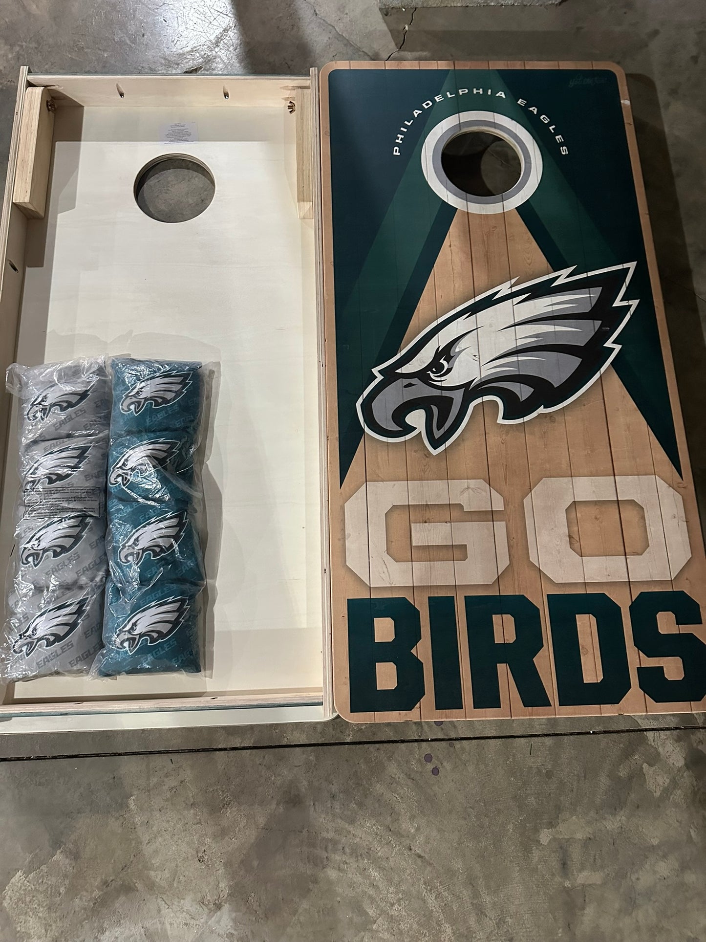 Scratch & Dent - Philadelphia Eagles #4 Cornhole Boards