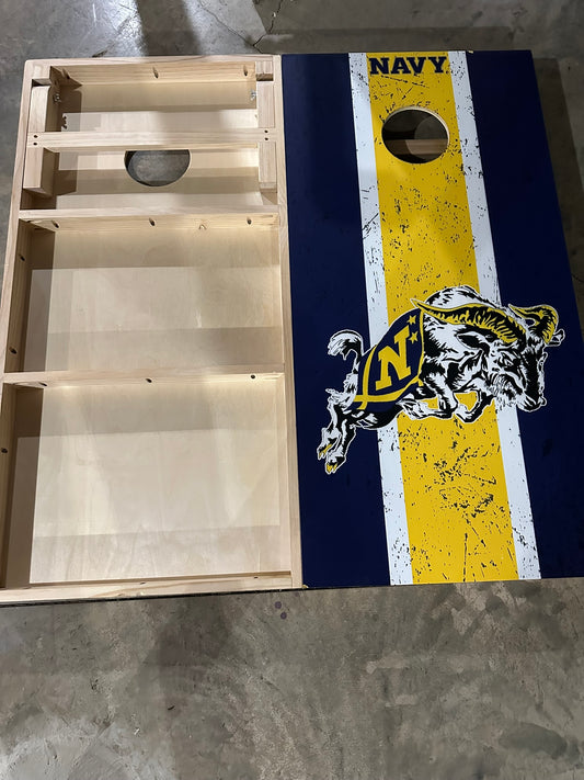 Scratch & Dent - Navy NCAA Cornhole Boards