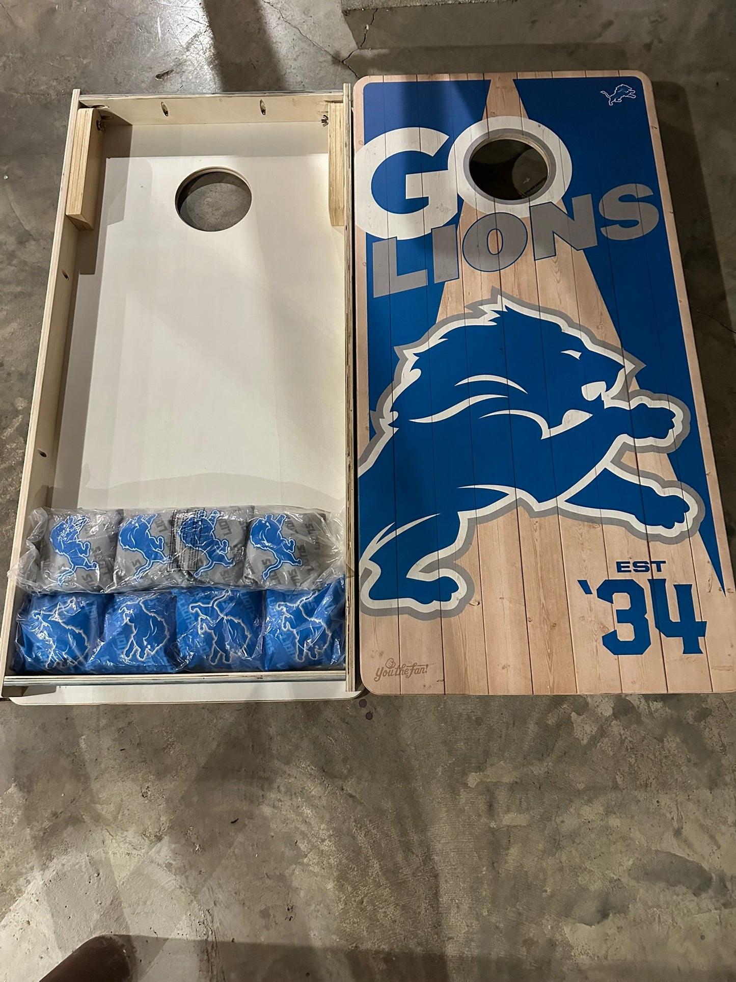 Scratch & Dent -Detroit Lions #2 Cornhole Boards