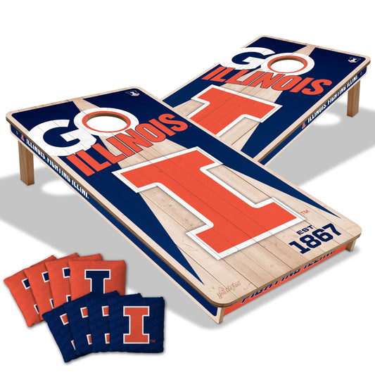 Illinois Fighting Illini 2x4 Pro Cornhole Boards