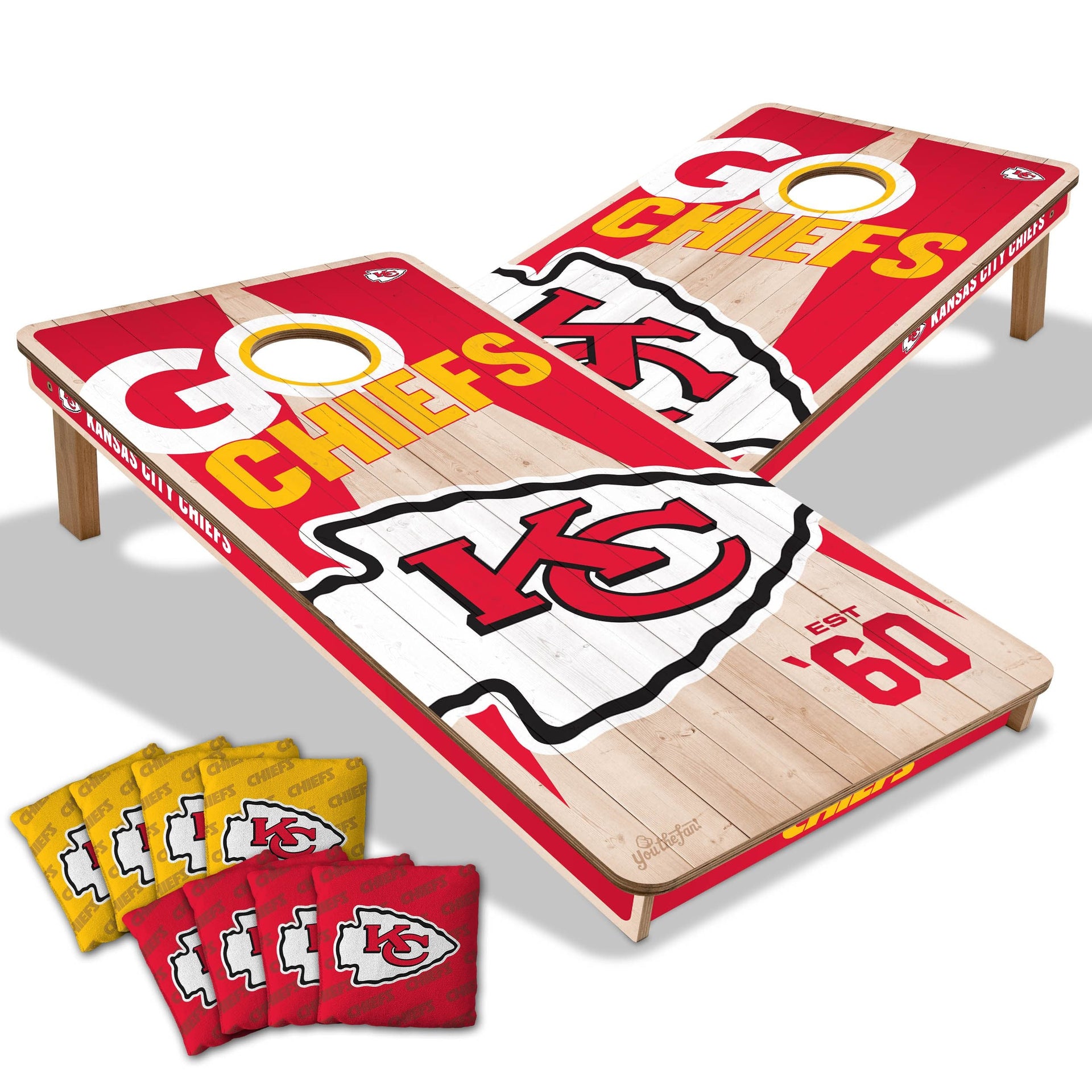Kansas City Chiefs 2x4 Pro Cornhole Boards