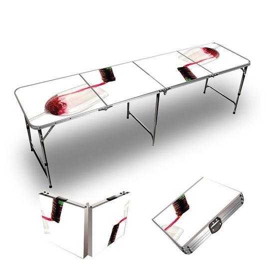 Red Wine Beer Pong Table