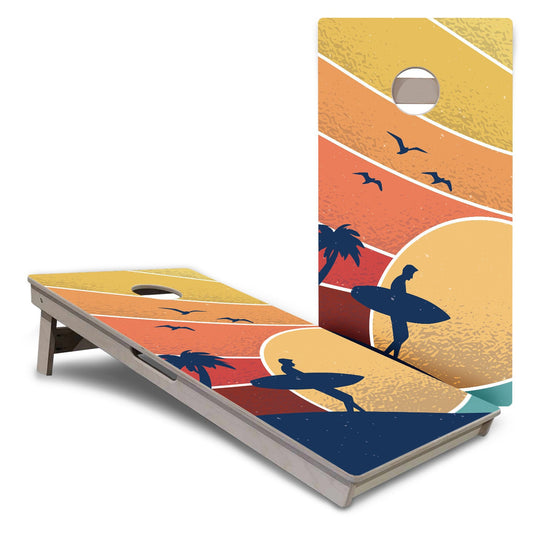 Retro Beach 1 Pro Cornhole Boards