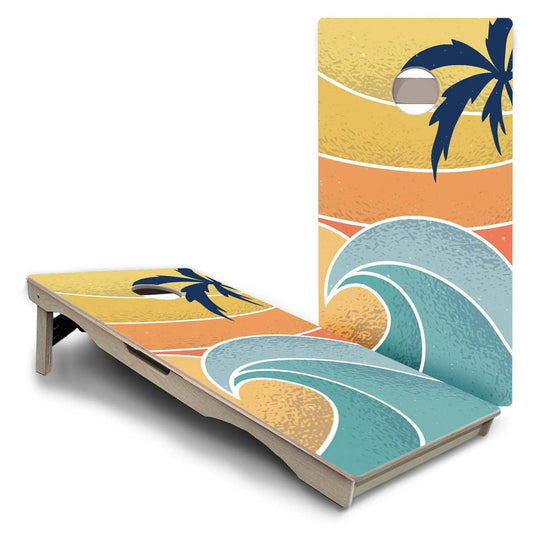 Retro Beach 2 Pro Solution Cornhole Boards