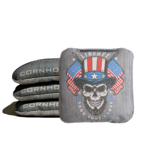 Land that I Love Grey Cornhole Bags