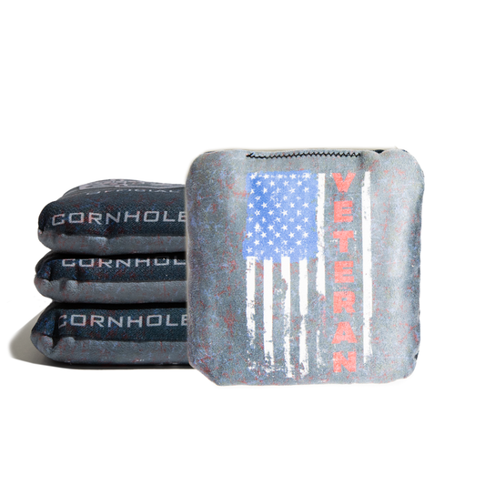 Veteran Flag Blue Cornhole Bags