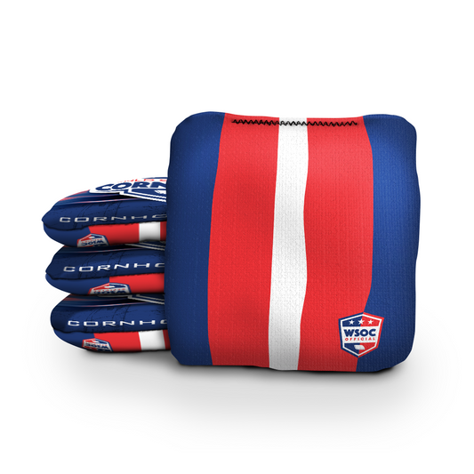 Classic Stripes Cornhole Bags - Navy