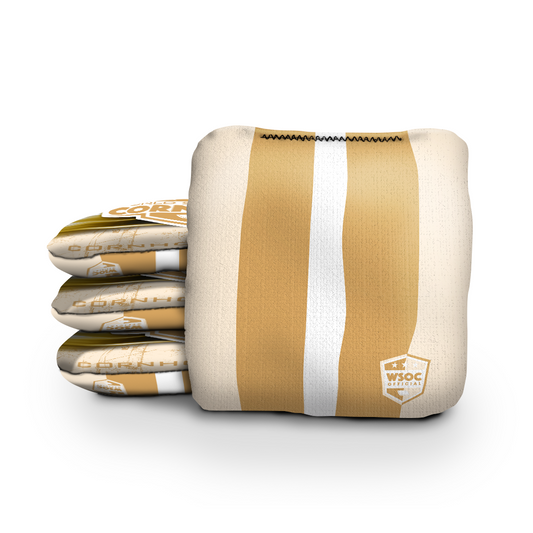 Classic Stripes Cornhole Bags - Tan