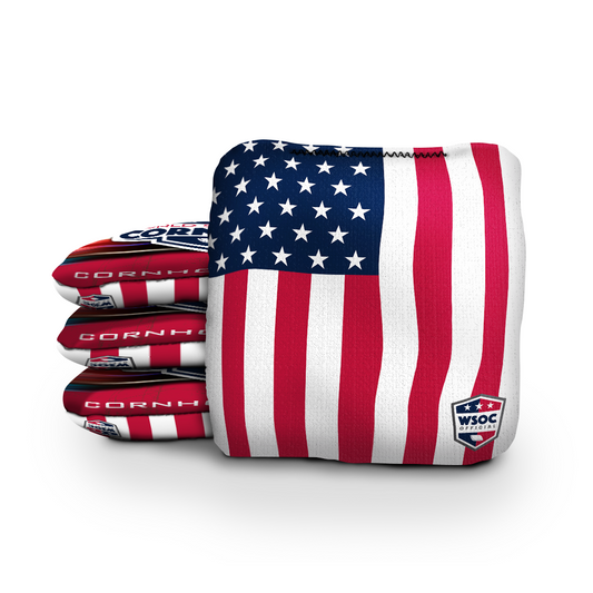 Patriotic Flag Cornhole Bags