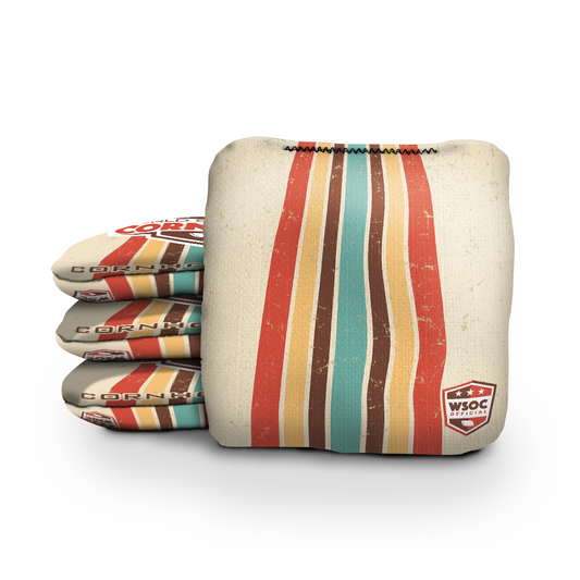 Retro Stripes Cornhole Bags