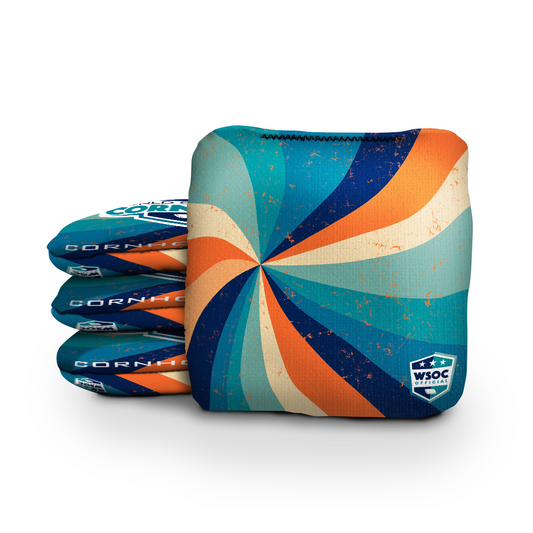 Retro Swirl Cornhole Bags