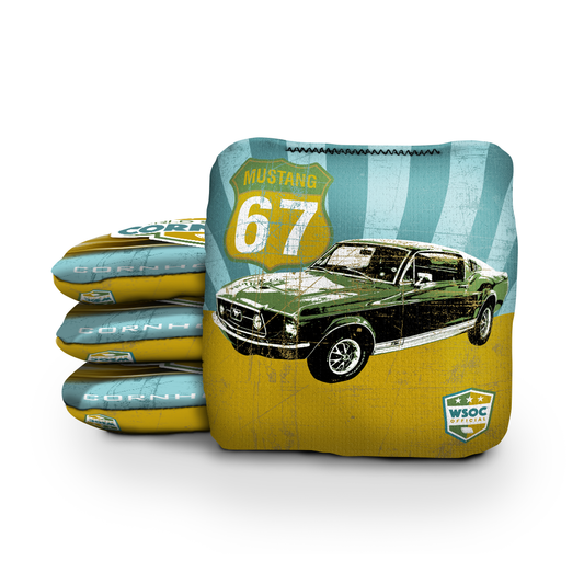 67' Mustang Green Cornhole Bags