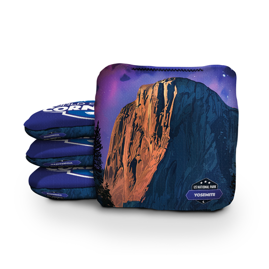 Yosemite National Park Night Cornhole Bags