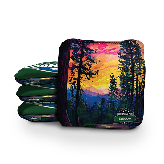 Sequoia National Park Night Cornhole Bags