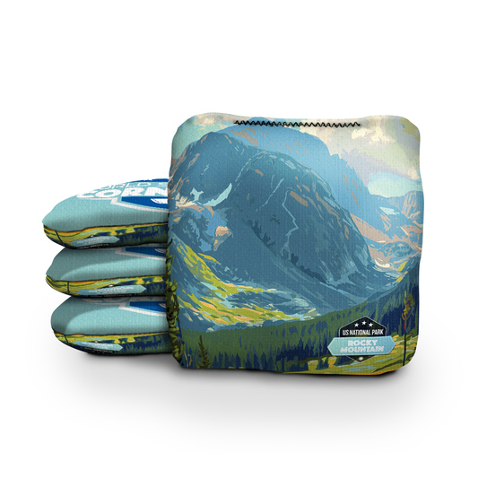 Rocky Mountain National Park Day Cornhole Bags