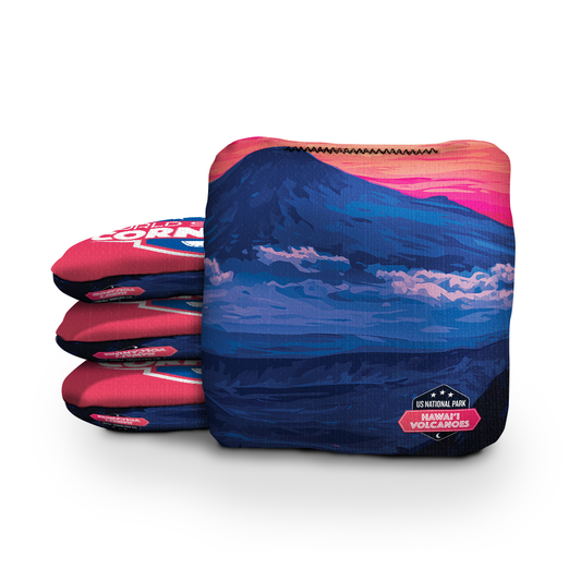 Hawaii Volcanoes National Park Night Cornhole Bags