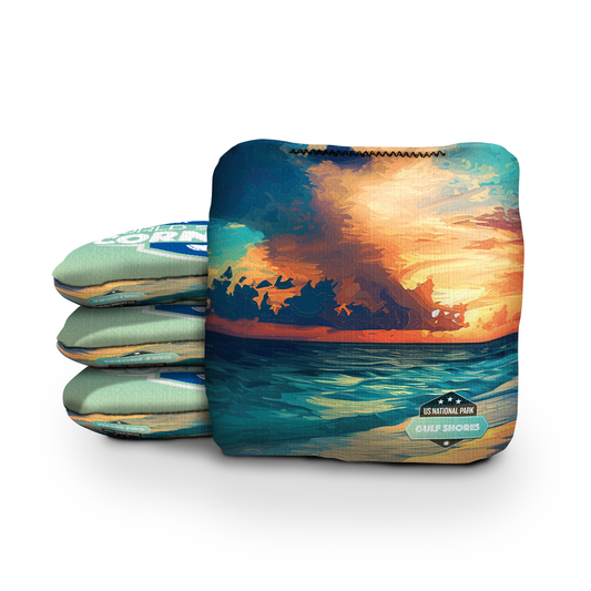 Gulf Shores National Park Day Cornhole Bags