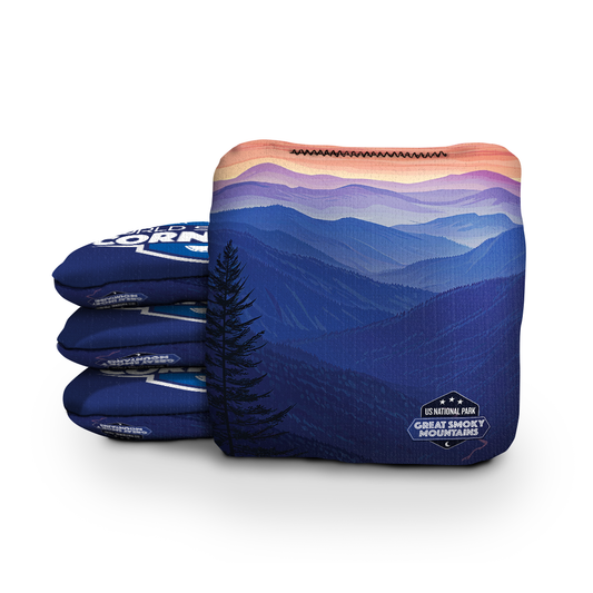 Great Smoky Mountains National Park Night Cornhole Bags
