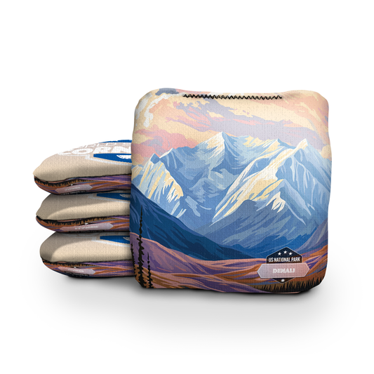 Denali National Park Day Cornhole Bags