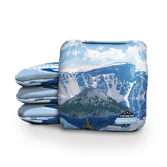 Crater Lake National Park Day Cornhole Bags