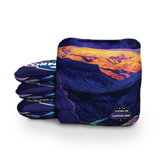 Capitol Reef National Park Night Cornhole Bags