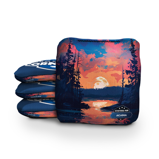 Acadia National Park Night Cornhole Bags