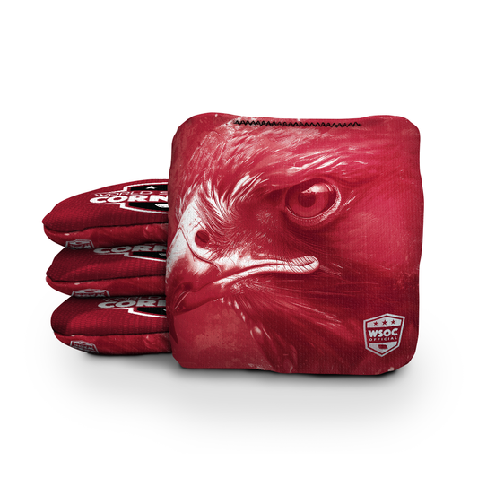 Atlanta Red Cornhole Bags