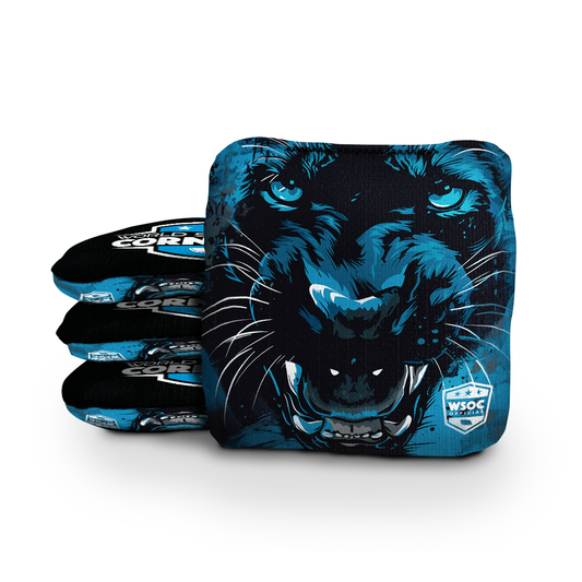 Carolina Black Cornhole Bags