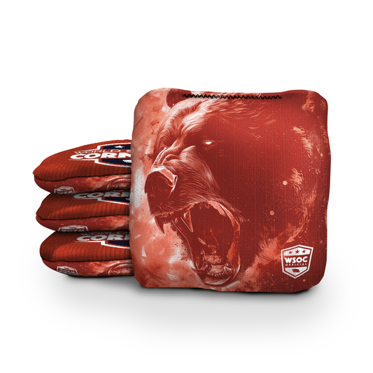 Chicago Orange Cornhole Bags