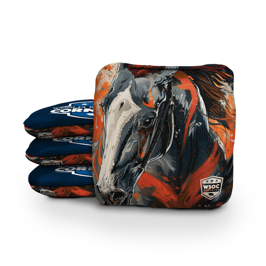 Denver Navy Cornhole Bags