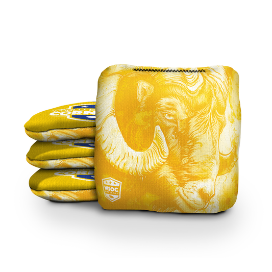 Los Angeles Yellow Cornhole Bags