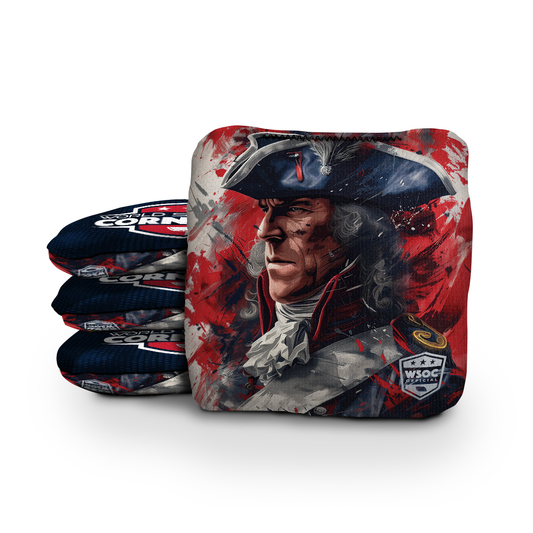 New England Navy Cornhole Bags