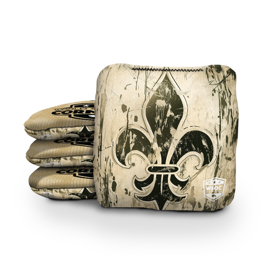 New Orleans Tan Cornhole Bags