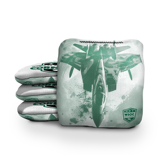 New York White Cornhole Bags