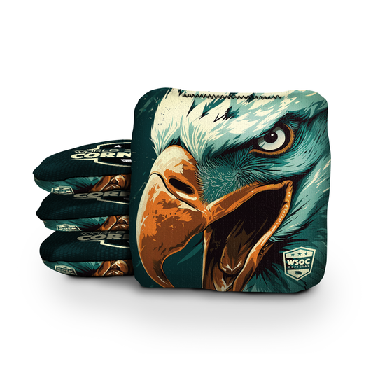 Philadelphia Green Cornhole Bags
