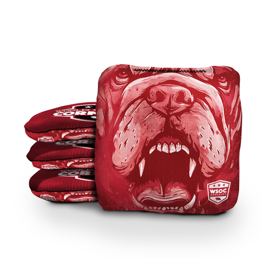 Georgia Red Cornhole Bags