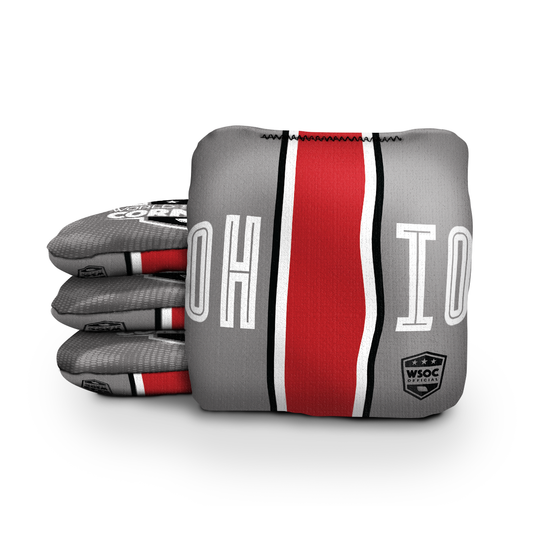 Ohio State Grey Cornhole Bags