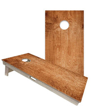 Wood Finish Dark Wood Cornhole Boards
