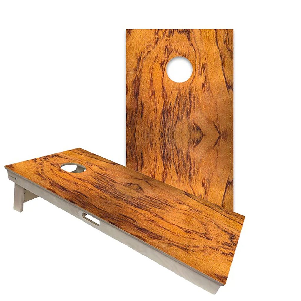 Wood Finish Tiger Wood Cornhole Boards