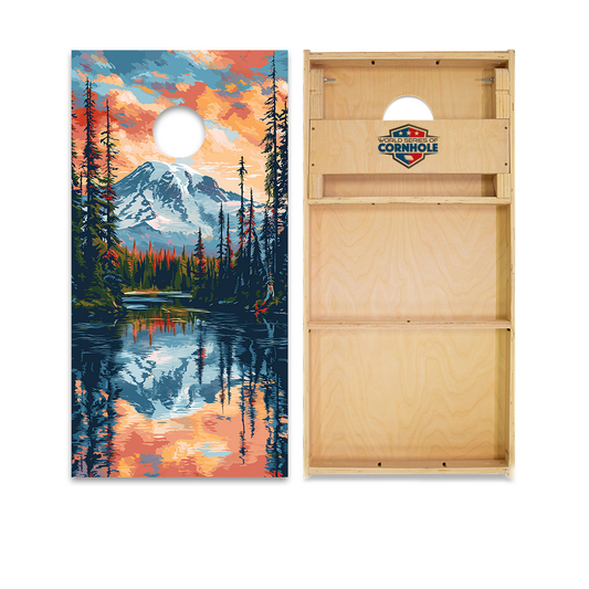 Mt. Rainier National Park Cornhole Boards