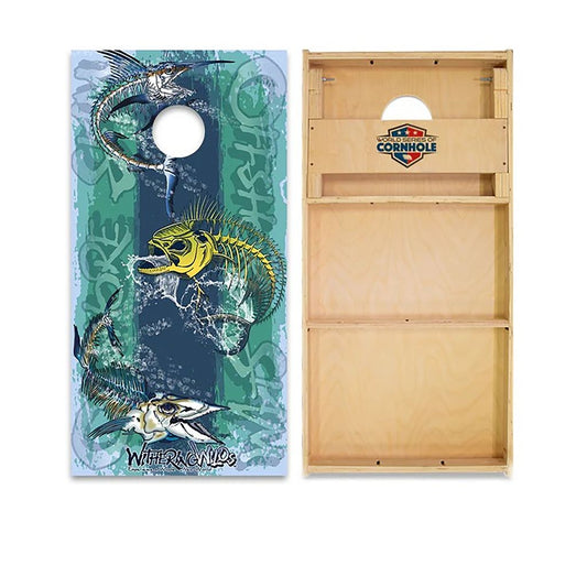 Withering Wilds Largemouth Bass Cornhole Boards