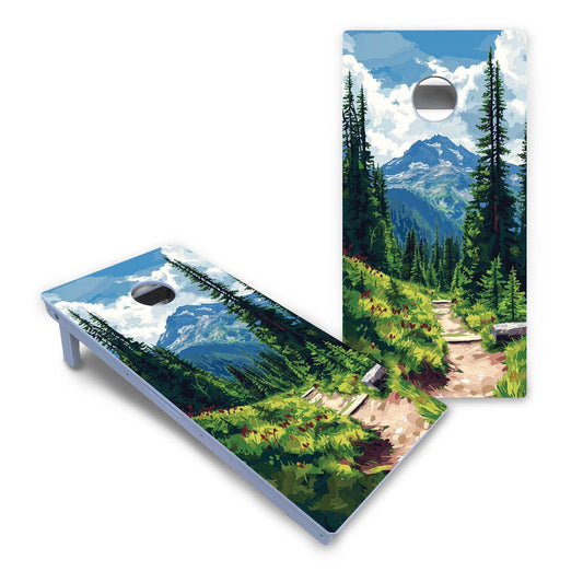 Mount Rainier National Park All-Weather Cornhole Set