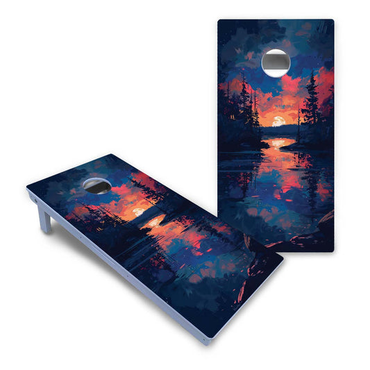 Acadia National Park at Night All-Weather Cornhole Set